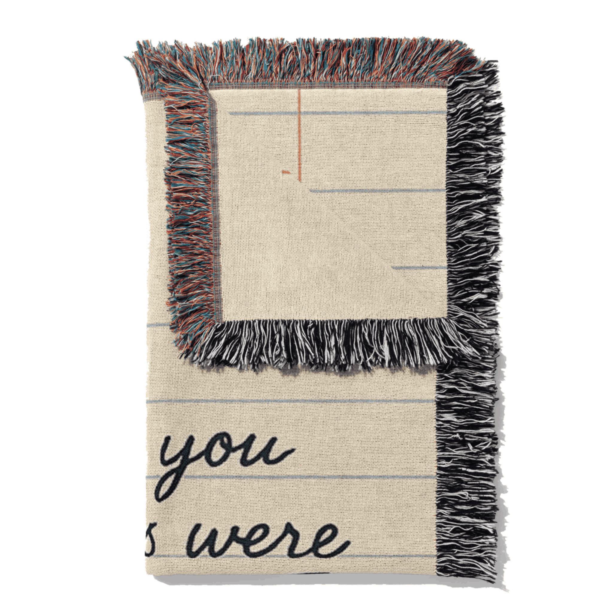 Personalized Love Letter Woven Blanket | Custom Handwriting Heirloom Throw
