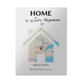 Custom Home Map | Personalized City Map Wall Art