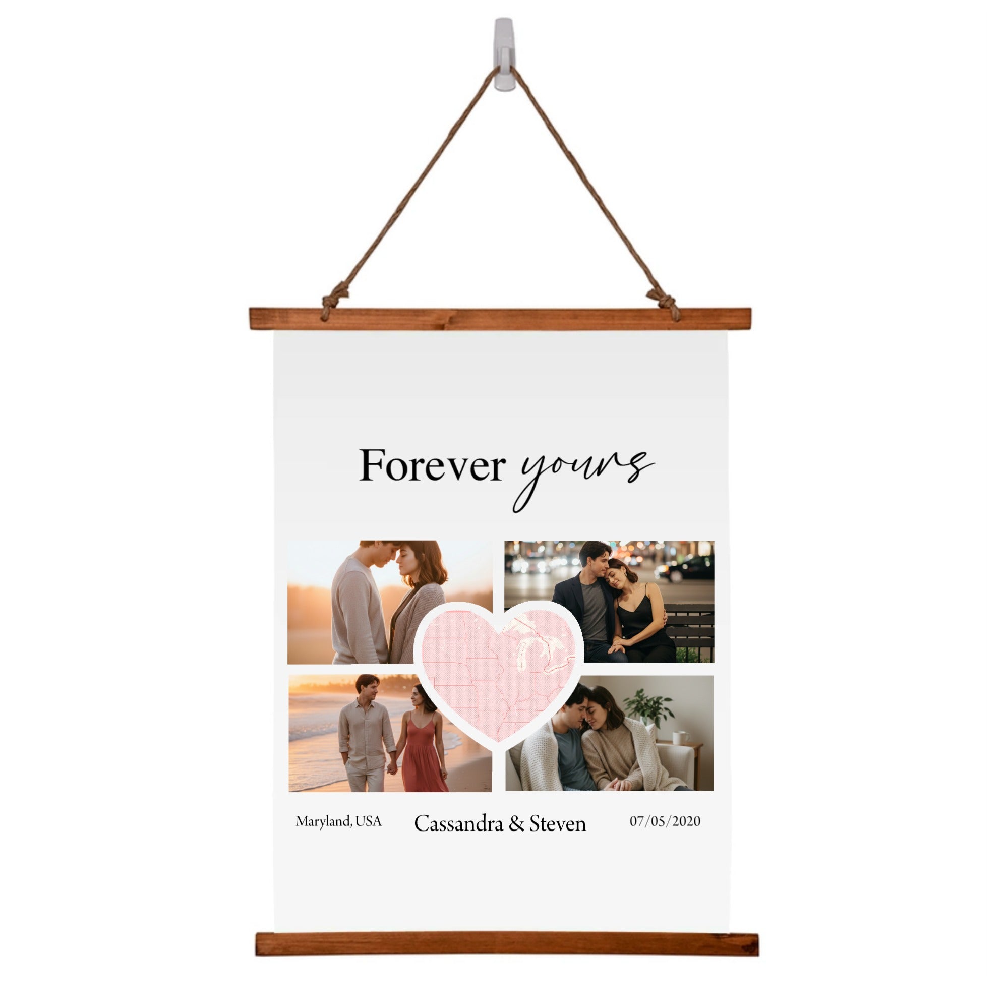 Wood Framed Wall Tapestry