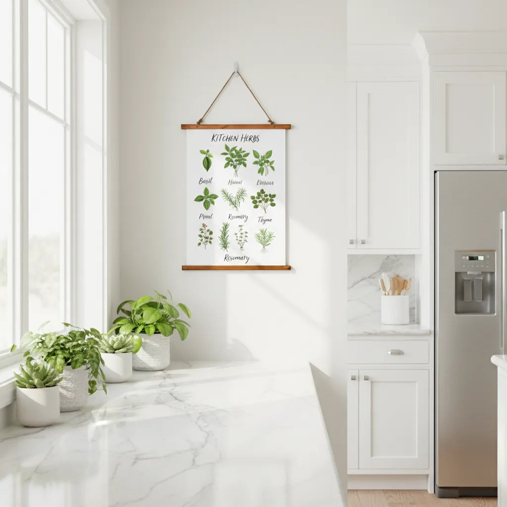 Wood Framed Wall Tapestry