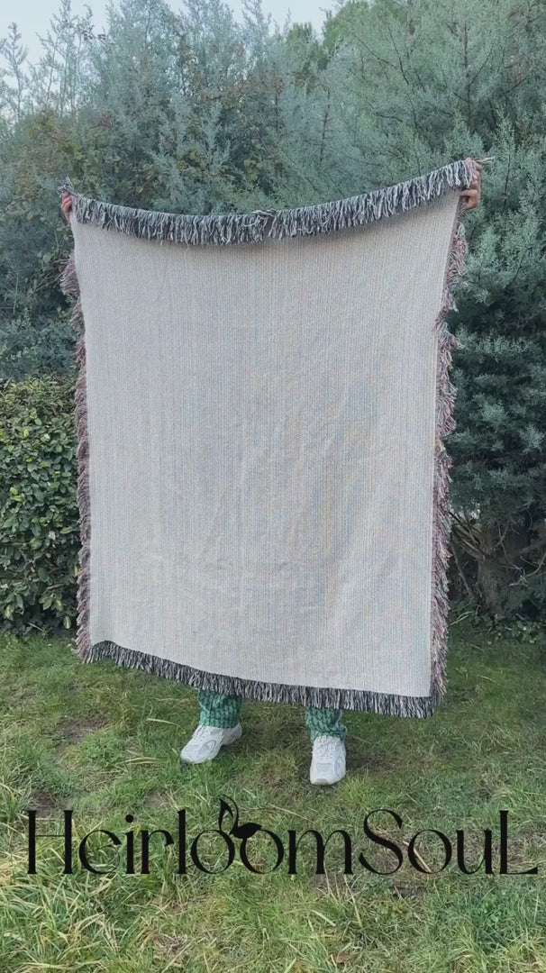 Personalized Love Letter Woven Blanket | Custom Handwriting Heirloom Throw